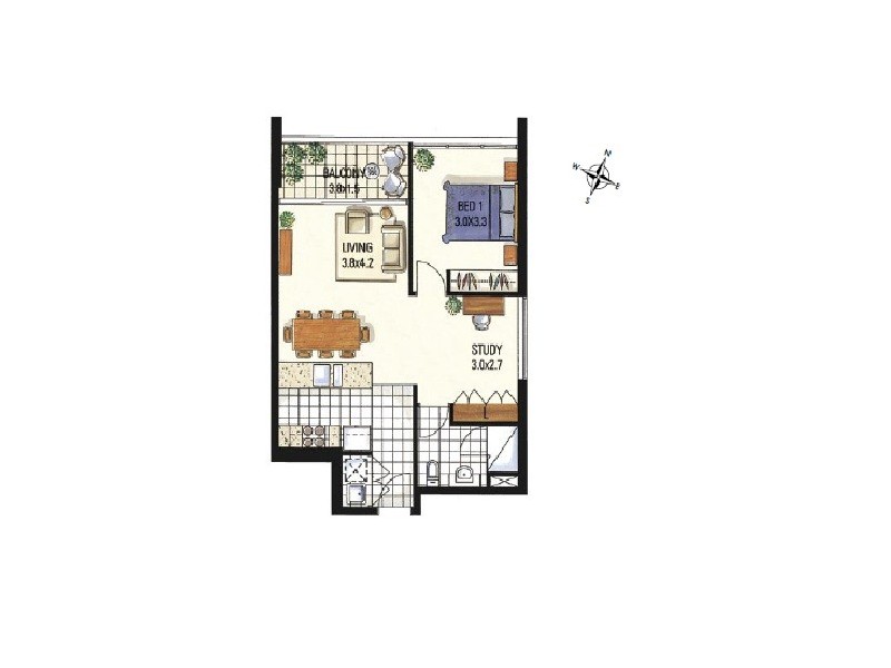 2604/128 Charlotte Street, Brisbane City QLD 4000 Floorplan