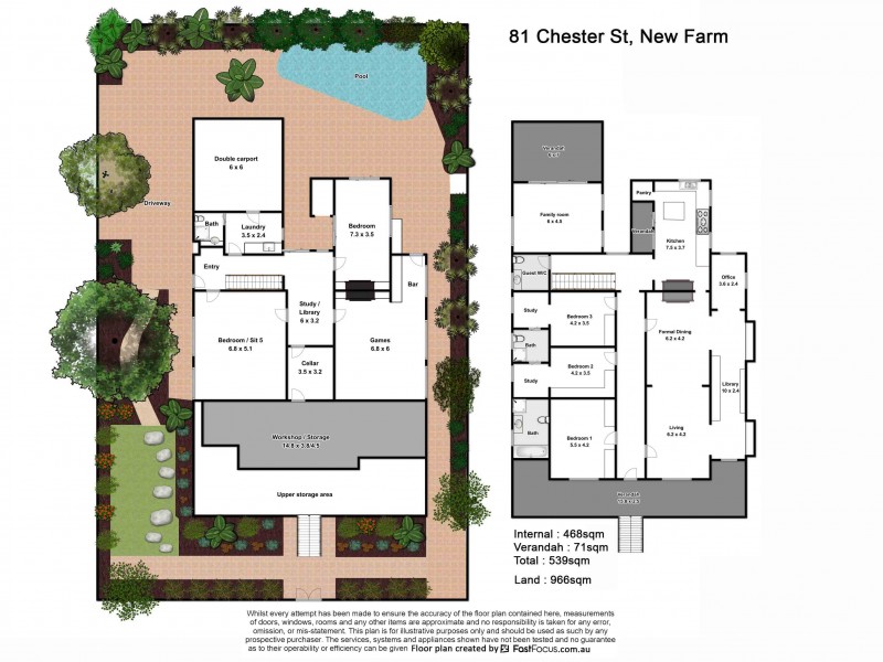 81 Chester Street, New Farm QLD 4005 Floorplan