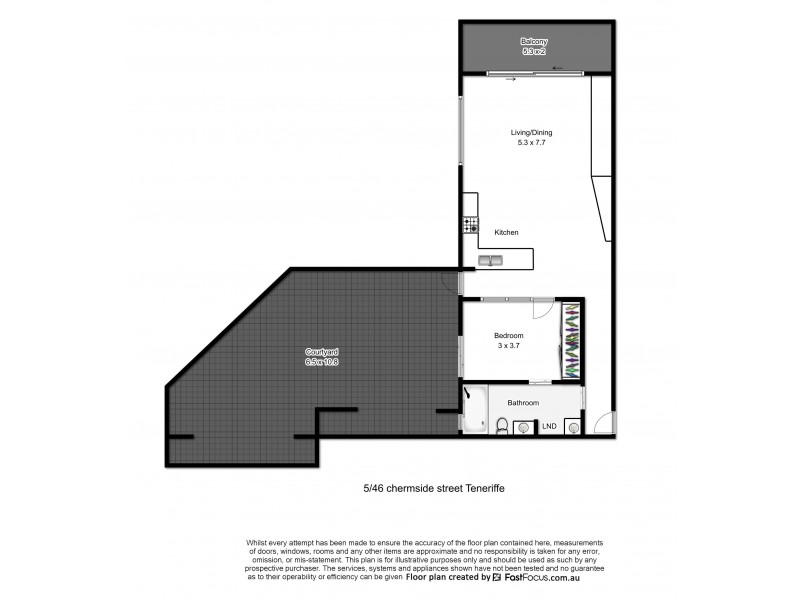 5/46 CHERMSIDE ST, Teneriffe QLD 4005 Floorplan