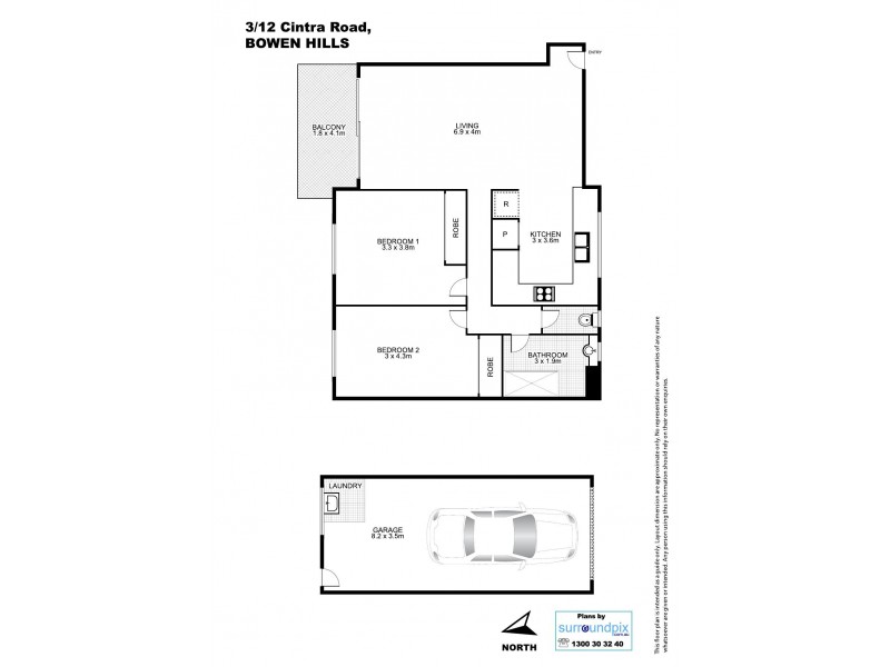 3/12 Cintra Road, Bowen Hills QLD 4006 Floorplan