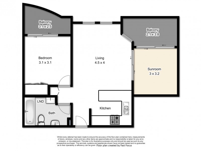 6/41 Griffith Street, New Farm QLD 4005 Floorplan