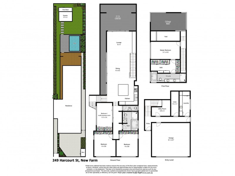 249 Harcourt Street, New Farm QLD 4005 Floorplan