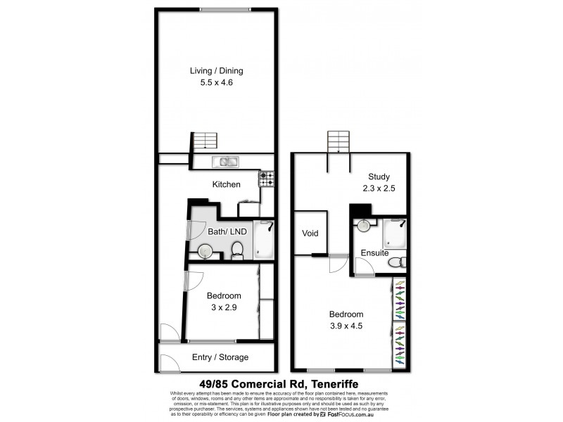 49/241 Arthur Street, Teneriffe QLD 4005 Floorplan