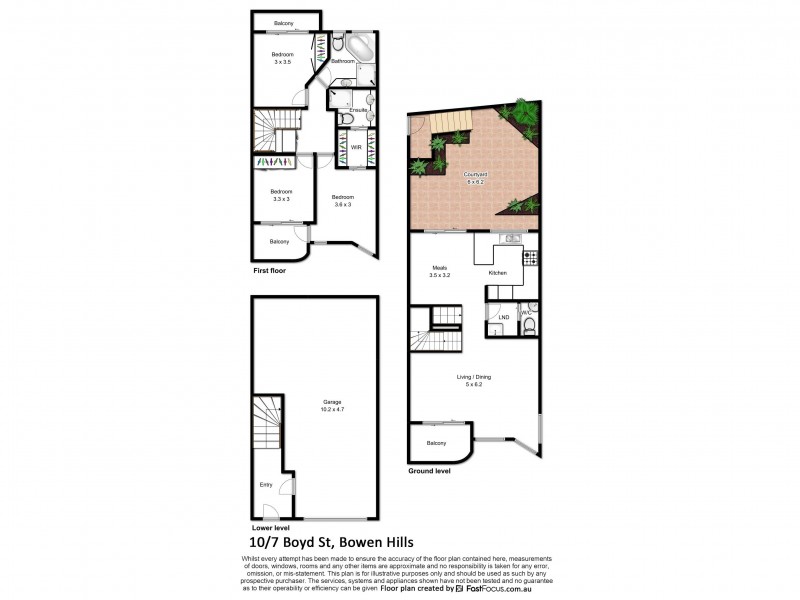 10/7 Boyd Street, Bowen Hills QLD 4006 Floorplan