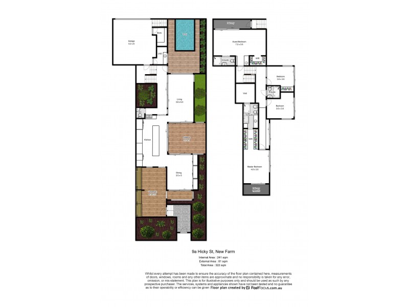 9A Hickey Street, New Farm QLD 4005 Floorplan