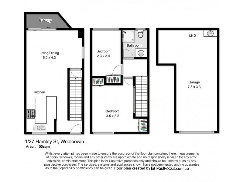 1/27 Hamley Street, Wooloowin QLD 4030 Floorplan