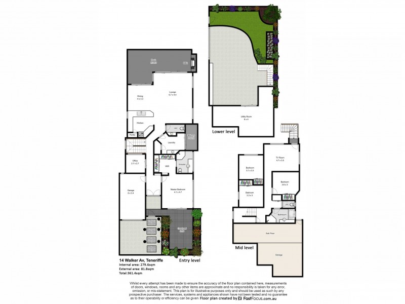 14 Walker Avenue, New Farm QLD 4005 Floorplan