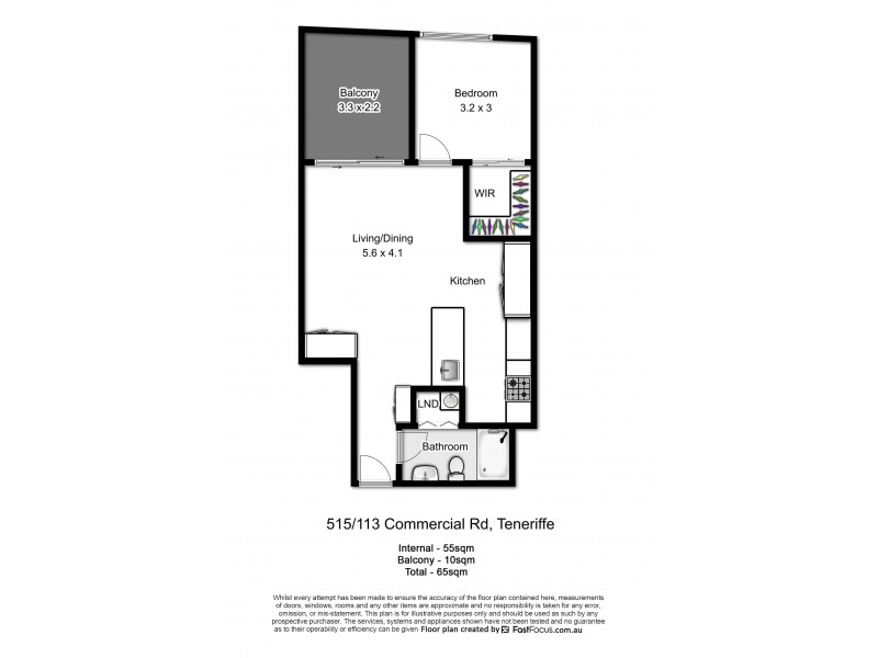 515/113 Commercial Road, Teneriffe QLD 4005 Floorplan