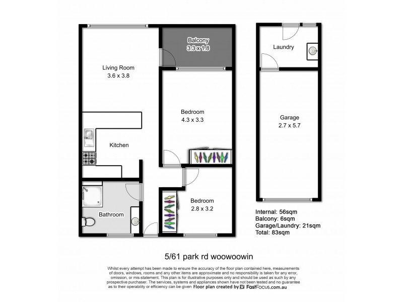 5/61 Park Road, Wooloowin QLD 4030 Floorplan