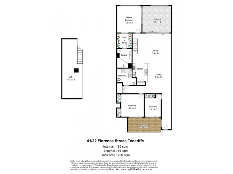 41/22 Florence Street, Teneriffe QLD 4005 Floorplan