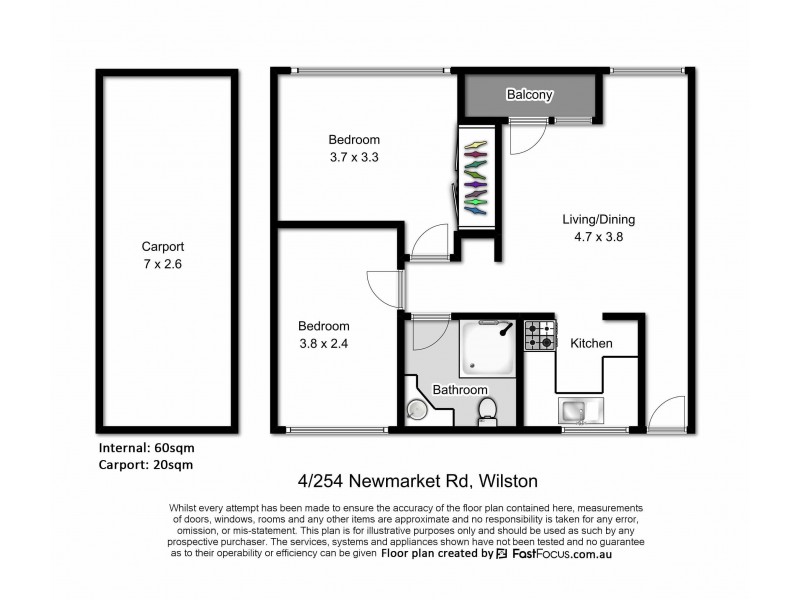 4/254 Newmarket Rd, Wilston QLD 4051 Floorplan