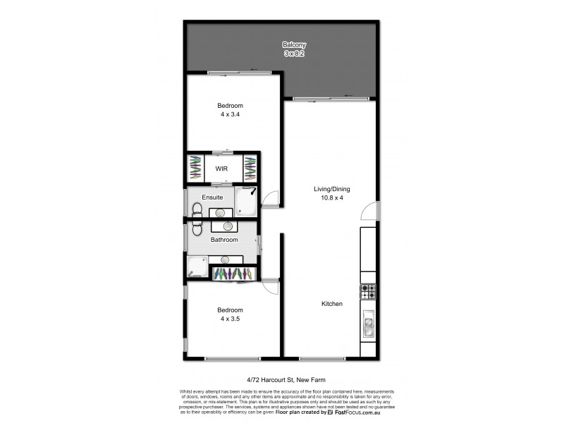 72 Harcourt Street, New Farm QLD 4005 Floorplan