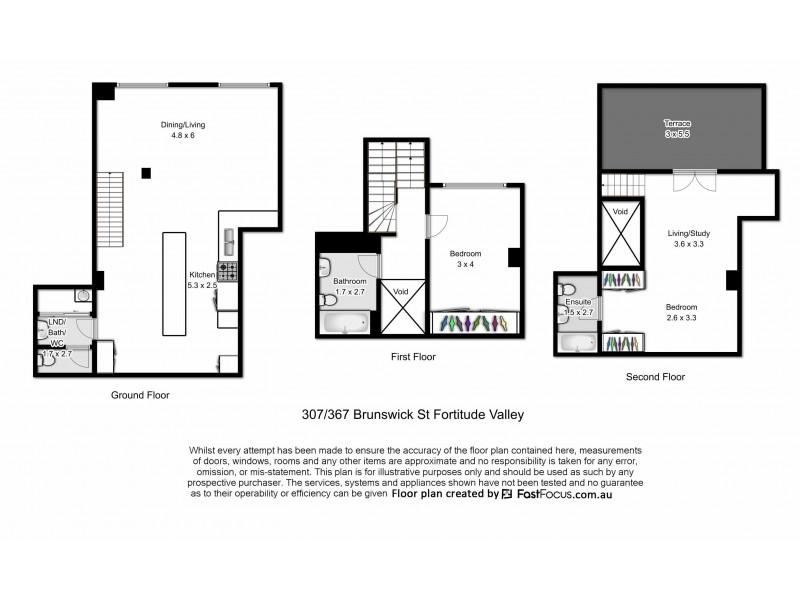 307/367 Brunswick Street, Fortitude Valley QLD 4006 Floorplan