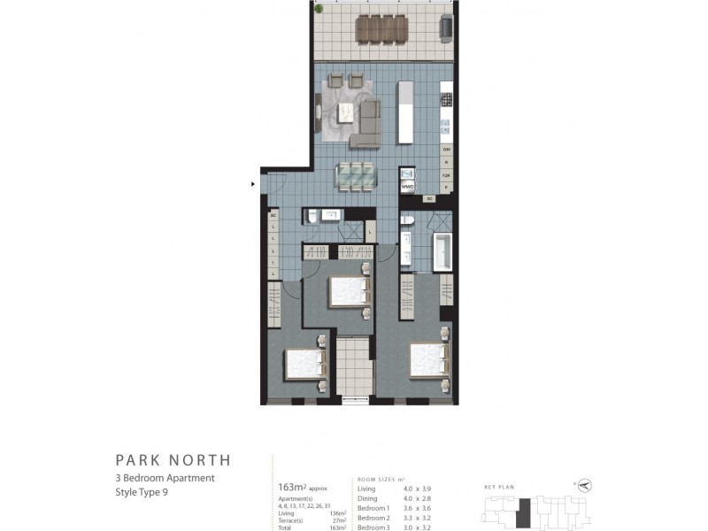 22/27 Cunningham Street, Newstead QLD 4006 Floorplan