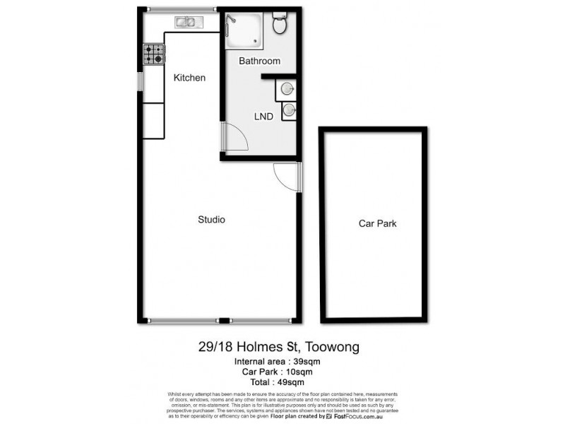 29/18 Holmes Street, Toowong QLD 4066 Floorplan