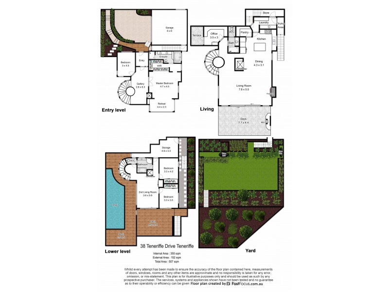 38 Teneriffe Drive, New Farm QLD 4005 Floorplan