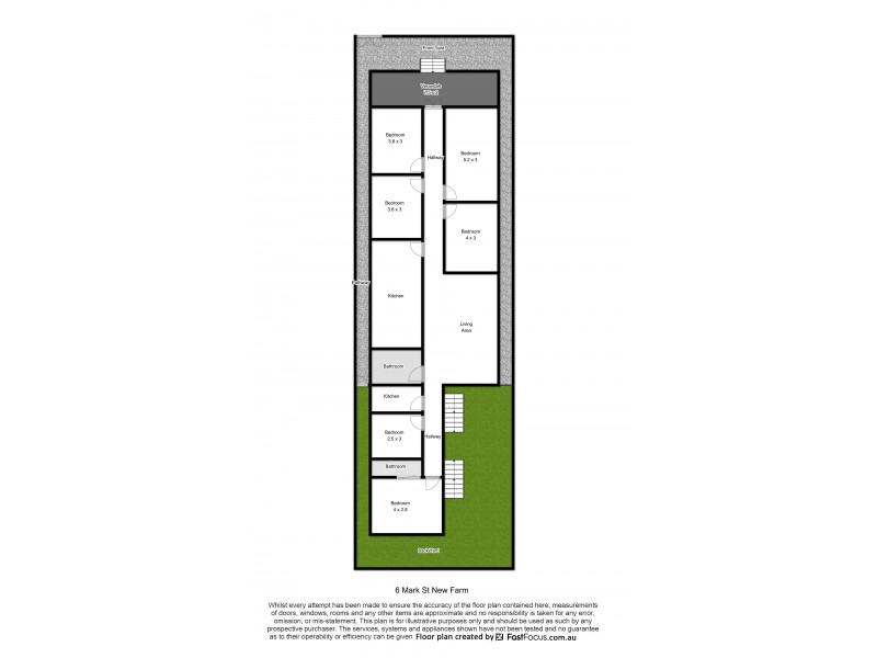 6 Mark Street, New Farm QLD 4005 Floorplan