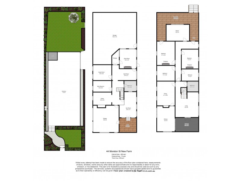 44 MORETON STREET, New Farm QLD 4005 Floorplan