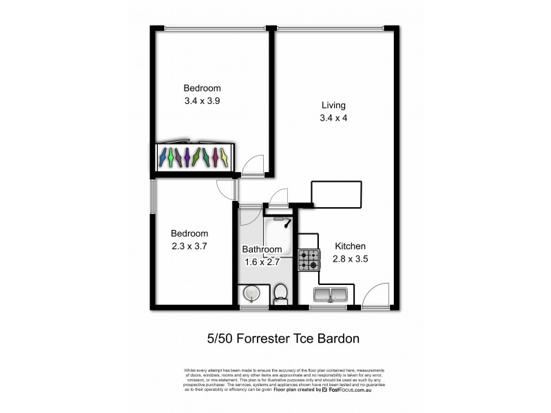 5/50 Forrester Terrace, Bardon QLD 4065 Floorplan