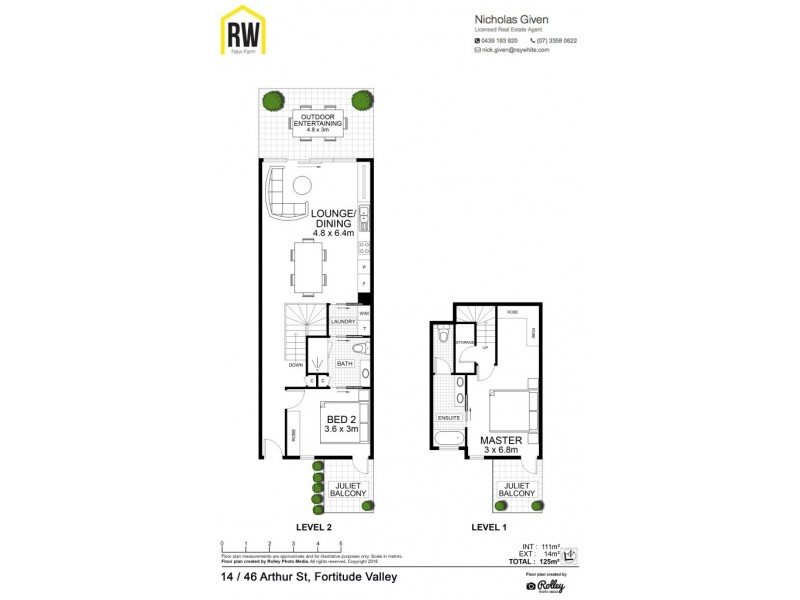 14/46 Arthur Street, Fortitude Valley QLD 4006 Floorplan