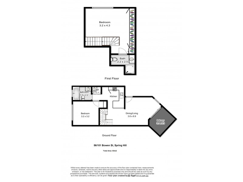 56/101 Bowen Street, Spring Hill QLD 4000 Floorplan