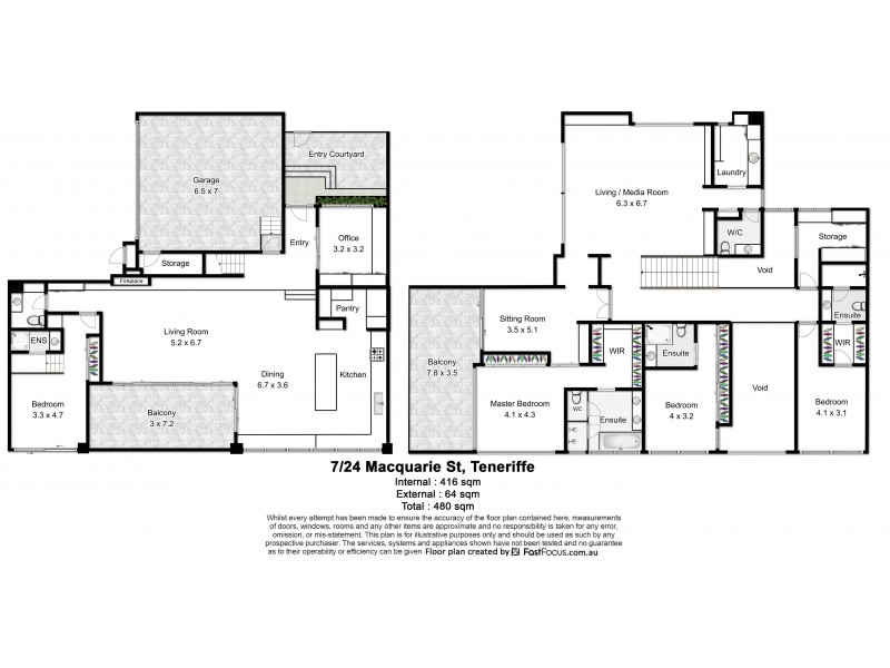 House 7/24 Macquarie Street, Teneriffe QLD 4005 Floorplan