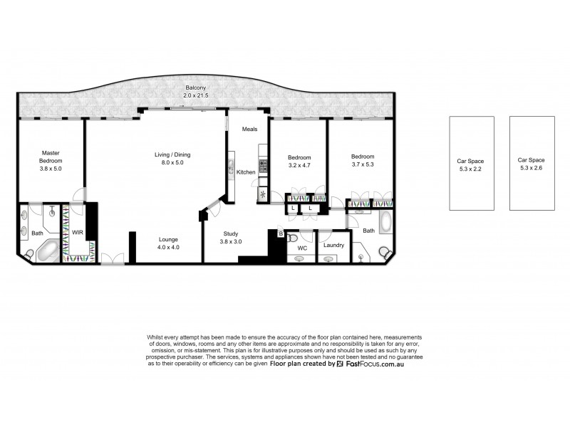 166/32 Macrossan Street, Brisbane City QLD 4000 Floorplan