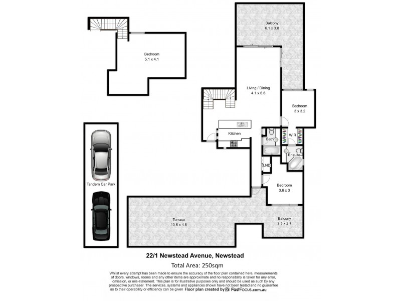 22/1 Newstead Avenue, Newstead QLD 4006 Floorplan