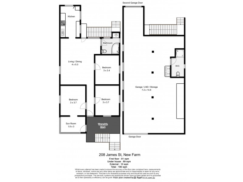 208 and 210 James Street, New Farm QLD 4005 Floorplan