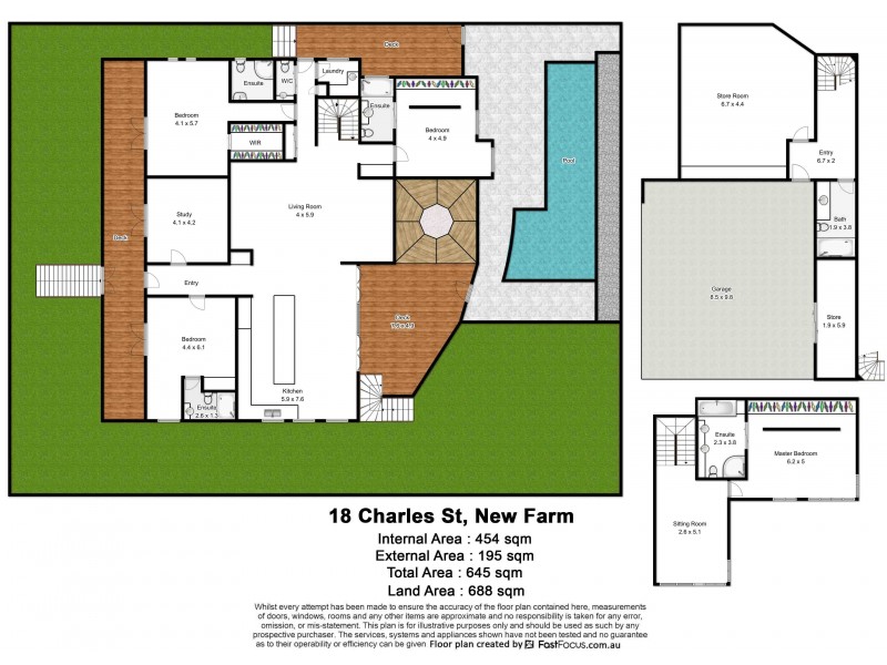 18 Charles Street, New Farm QLD 4005 Floorplan