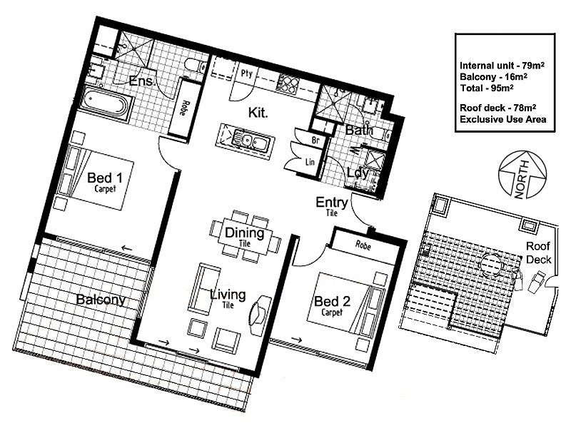 1706/92 Quay Street, Brisbane City QLD 4000 Floorplan