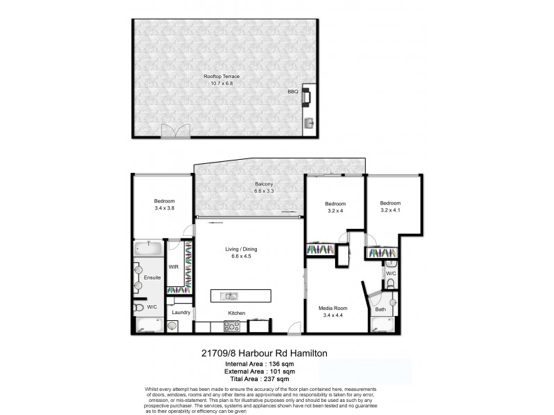 21709/8 Hercules Street, Hamilton QLD 4007 Floorplan
