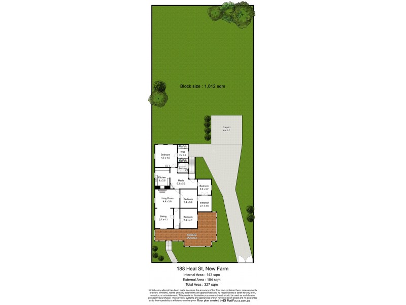 188 Heal Street, New Farm QLD 4005 Floorplan