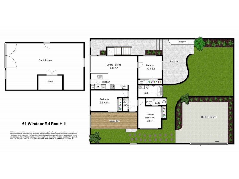 61 Windsor Road, Red Hill QLD 4059 Floorplan
