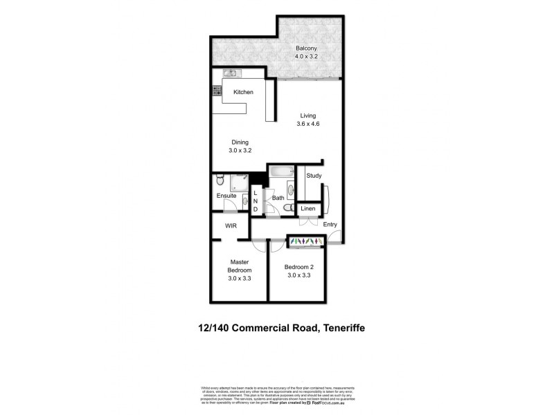 12/140 Commercial Road, Teneriffe QLD 4005 Floorplan
