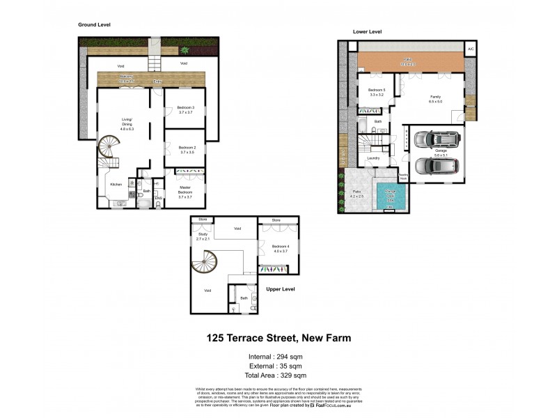 125 Terrace Street, New Farm QLD 4005 Floorplan
