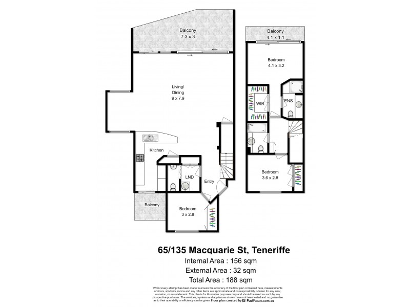 65/135 Macquarie Street, Teneriffe QLD 4005 Floorplan