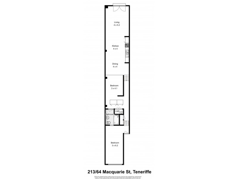 213/64 Macquarie Street, Teneriffe QLD 4005 Floorplan