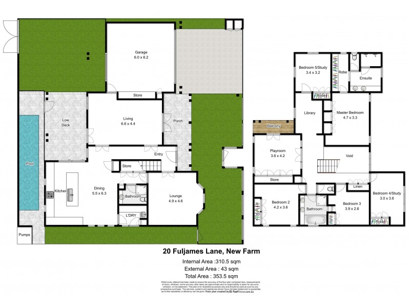 20 Fuljames Lane, New Farm QLD 4005 Floorplan