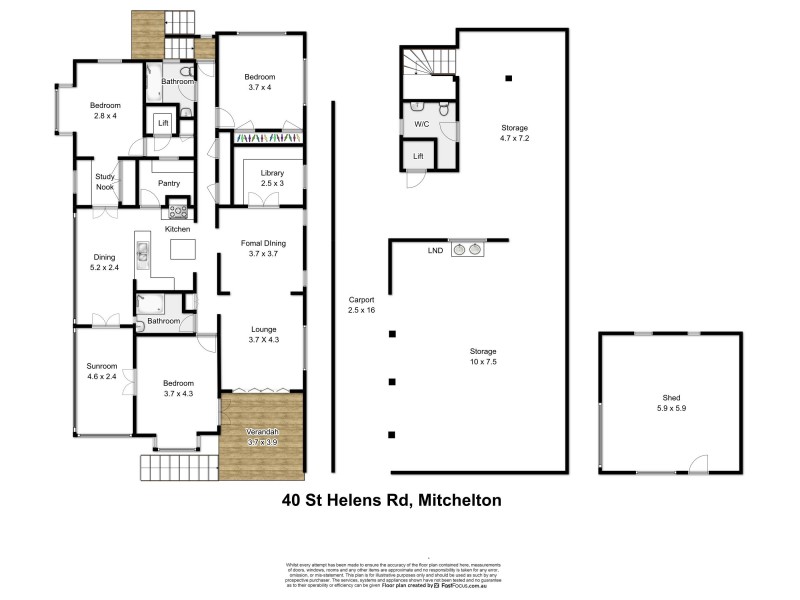 40 St Helens Road, Mitchelton QLD 4053 Floorplan