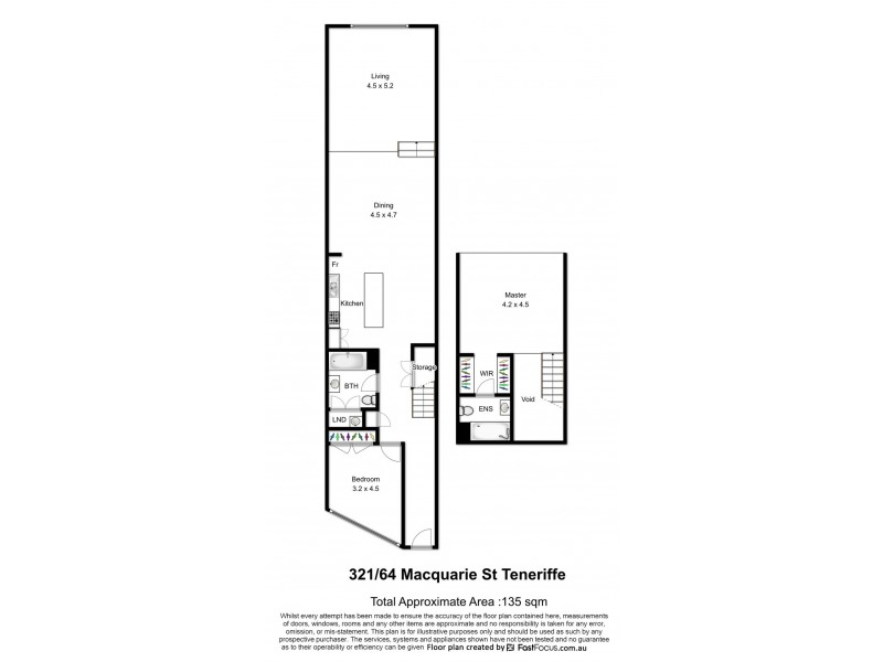 321/64 Macquarie Street, Teneriffe QLD 4005 Floorplan