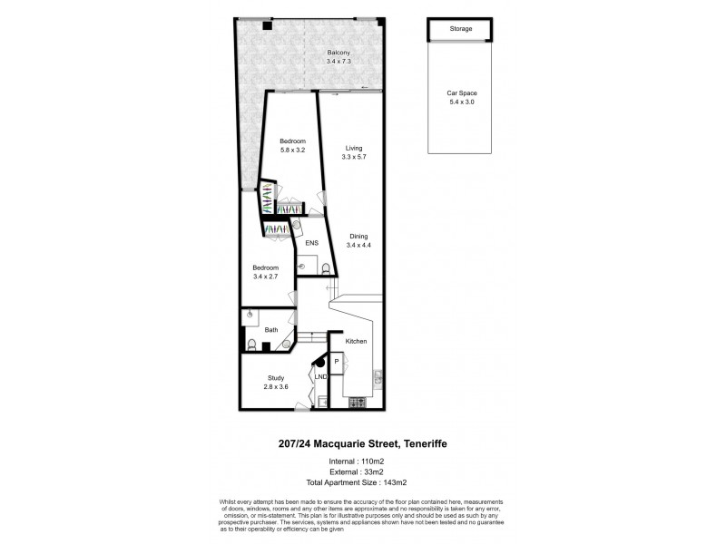207/24 Macquarie Street, Teneriffe QLD 4005