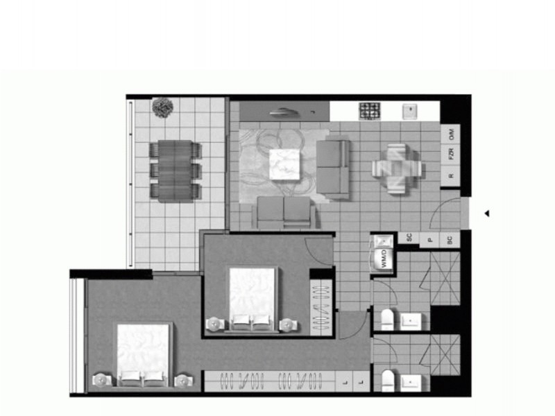 68/27 Cunningham Street, Newstead QLD 4006 Floorplan