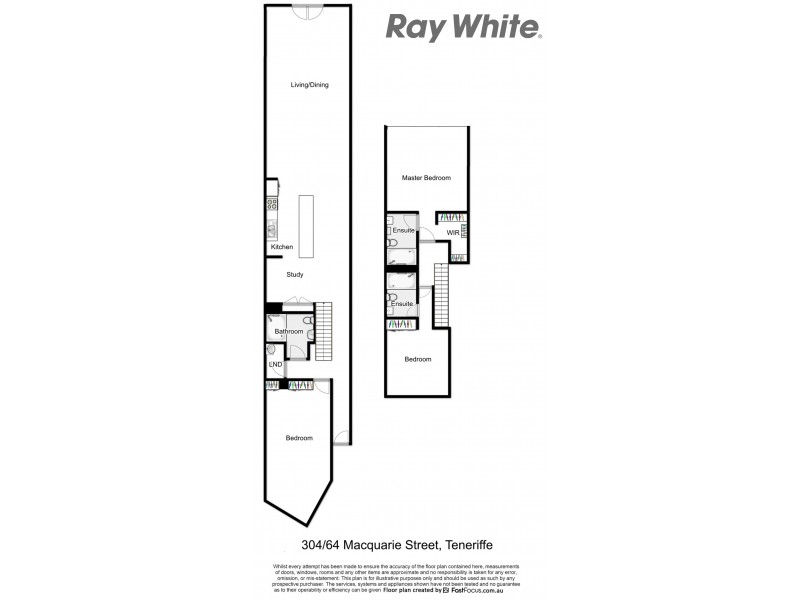 304/64 Macquarie Street, Teneriffe QLD 4005 Floorplan