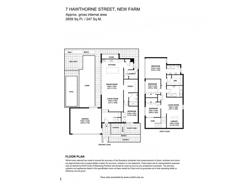 7 Hawthorne Street, New Farm QLD 4005 Floorplan