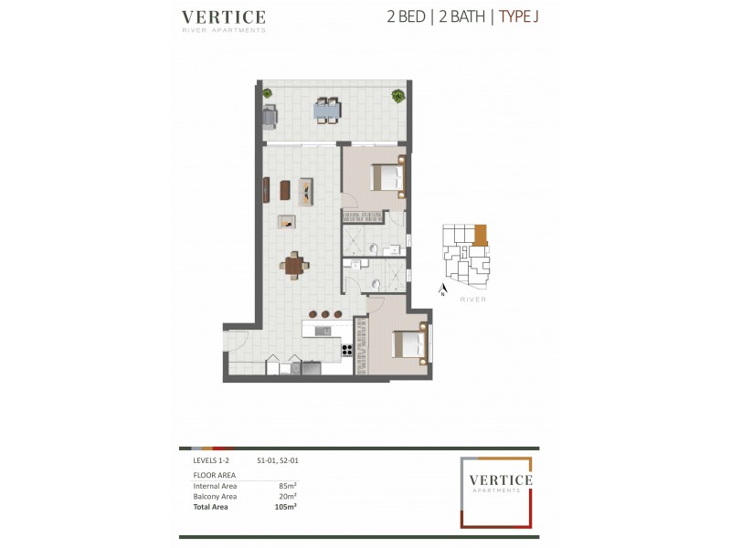 2101/8 Lochaber Street, Dutton Park QLD 4102 Floorplan