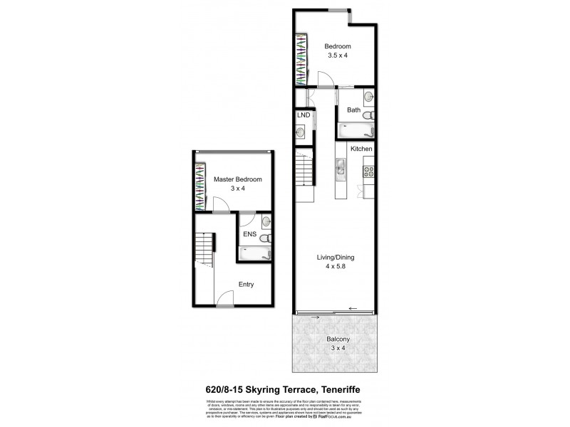 620/8-16 Skyring Terrace, Teneriffe QLD 4005 Floorplan