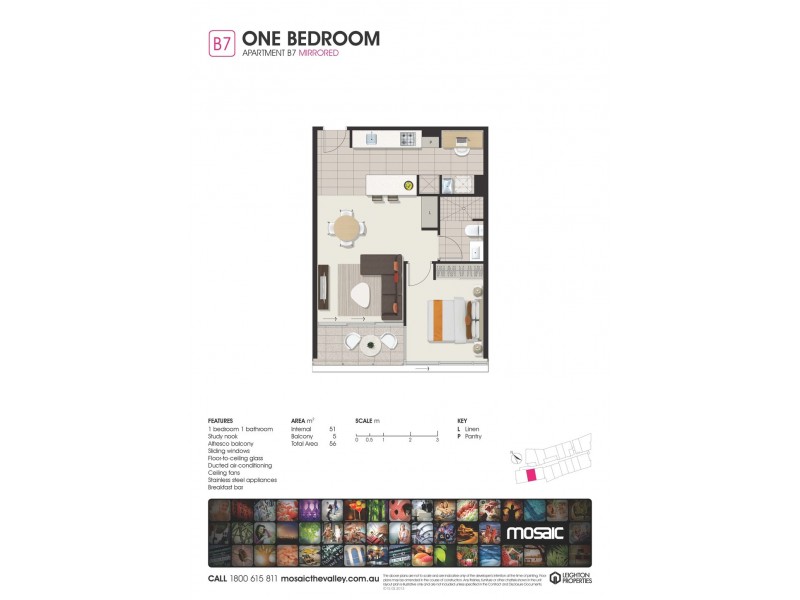 1104/8 Church Street, Fortitude Valley QLD 4006 Floorplan