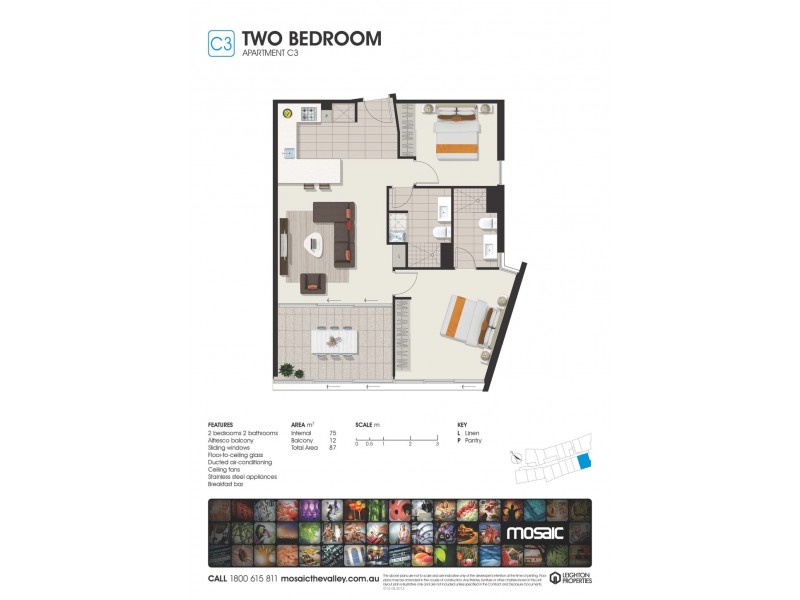 711/8 Church Street, Fortitude Valley QLD 4006 Floorplan