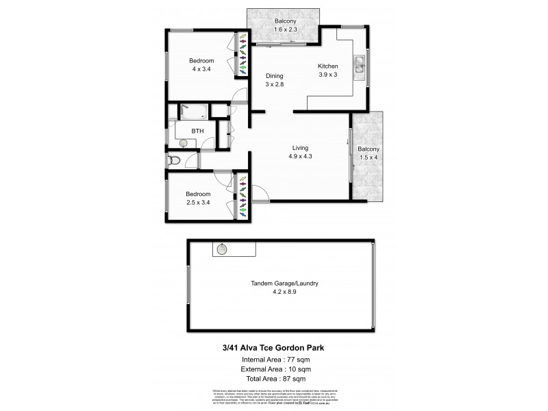 3/41 Alva Tce, Gordon Park QLD 4031 Floorplan